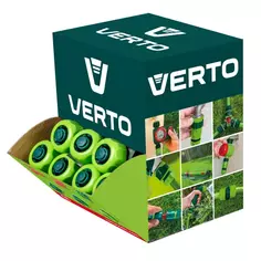 Коннектор для шланга быстросъёмный с автостопом Verto 3/4 дюйма 30 шт Без бренда