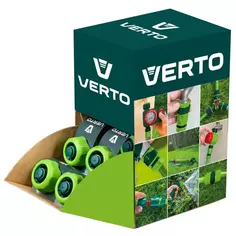 Коннектор для шланга быстросъёмный с автостопом Verto 1/2-5/8 дюйма 30 шт Без бренда