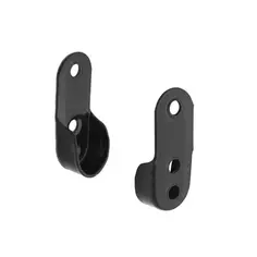 Фланец для трубы30x15 мм, цвет черный,2 шт. Palladium