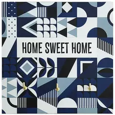 Ключница Home Sweet Home цвет синий 12x12см Без бренда