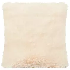 Подушка Искусственный мех 40x40 см цвет айвори Eclair