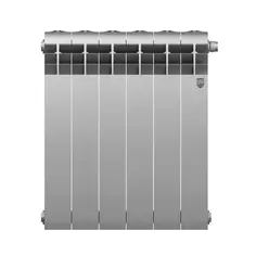 Радиатор Royal Thermo Biliner 500/87 биметалл 6 секций нижнее правое подключение цвет серый