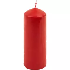 Свеча-столбик 60x170 мм цвет красный Без бренда