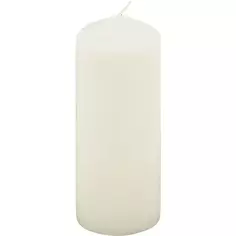 Свеча-столбик 60x170 мм,цвет белый Без бренда