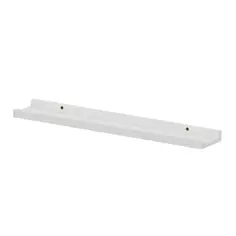 Полка мебельная Spaceo White 60x10x1.2 см МДФ цвет белый