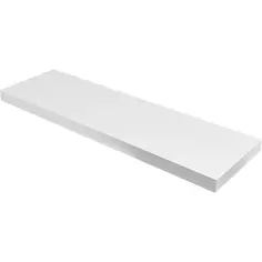 Полка мебельная Spaceo White 80x23.5x3.8 см МДФ цвет белый