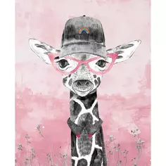 Картина на холсте "Жираф сафари" 40x50 см Fbrush