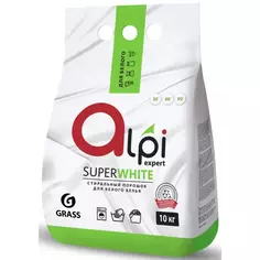Стиральный порошок для белого белья Grass Alpi Expert 10 кг