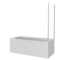 Шторка для ванны Screen SP-80-C-CH боковая 80x140 см Без бренда