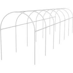 Каркас парника гофрокороб 1.1x3x1.2 м белый Garden Show