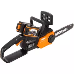 Аккумуляторная пила Worx WG381 40 В шина 30 см АКБ (2 шт) и ЗУ (двойное) в комплекте