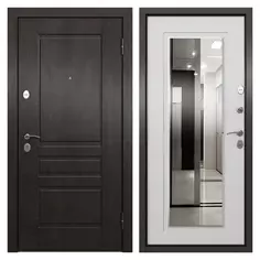 Дверь входная металлическая Грата, 950 мм, правая, цвет скай белый РР Torex