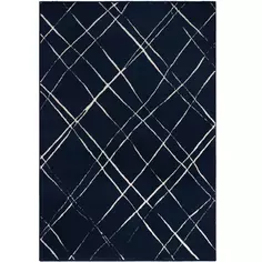 Ковер полиэстер Clima 81253 Navy/white 160x230 см цвет синий Без бренда