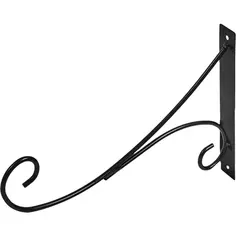 Крючок для подвесных кашпо 35 см, цвет чёрный Без бренда