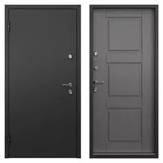 Дверь входная металлическая, Термо, 950 мм, левая, цвет катро титан Torex