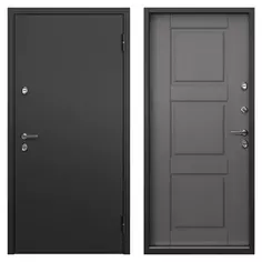 Дверь входная металлическая, Термо, 880 мм, правая, цвет катро титан Torex