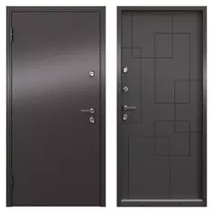 Дверь входная металлическая Термо 950 мм левая цвет ринго пепел Torex