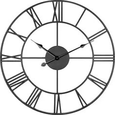 Часы настенные Лофт D45 цвет черный Troykatime