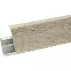 Плинтус напольный ПВХ Дуб Суматра 8 см 2.2 м Без бренда