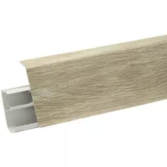 Плинтус напольный ПВХ Дуб Аликанте 8 см 2.2 м Без бренда