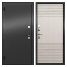 Дверь входная металлическая Ариста, 860 мм, левая, цвет белый Torex