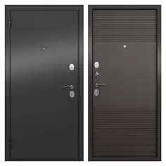 Дверь входная металлическая Ариста, 860 мм, левая, цвет темный Torex
