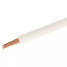 Кабель ПуГВнг(А)-LS 1x4 300 м на отрез ГОСТ цвет белый Ореол