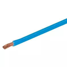 Кабель ПУГВ 1x4 мм на отрез ГОСТ цвет синий Ореол