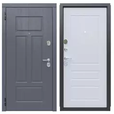 Дверь входная металлическая Сан-Марино 960 мм левая цвет ясень белый Ferroni