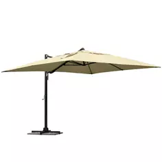 Зонт с боковой опорой Naterial Sombra 392x293 см h270 прямоугольный бежевый
