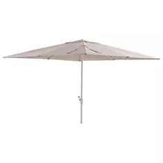 Зонт с центральной опорой Naterial Aurall 285х285 h271см, квадрат серо-коричневый