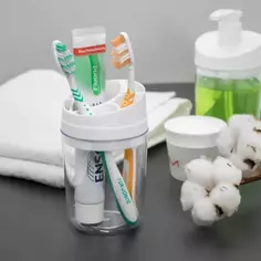 Подставка для зубных щеток Berossi Eco цвет снежно-белый