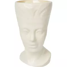 Горшок цветочный Gonchar Нефертити ø15 h24 v1.35 л керамика белый Гончар