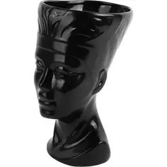 Горшок цветочный Gonchar Нефертити ø15 h24 v1.35 л керамика черный Гончар