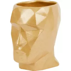 Горшок цветочный Gonchar Кай ø10 h14 v0.8 л керамика золотой Без бренда