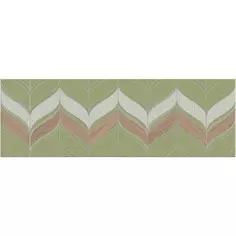 Декор настенный Kerasol Milagro Lan Deco 20x60 см лаппатированный цвет оливковый белый