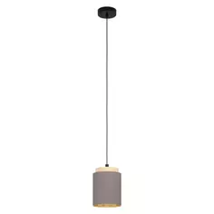 Люстра подвесная деревянная Albariza 1 лампа 3 м² цвет серебристый Eglo