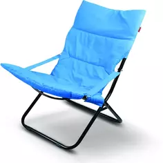 Кресло-шезлонг 85х64х86 см металл синий Без бренда