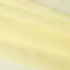 Тюль вуаль с утяжелителем 325 см однотонная цвет желтый п/м Без бренда