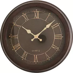 Часы настенные Dream River DMR круглые ø35.6 см цвет коричневый
