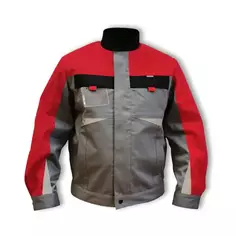 Куртка рабочая Крэт цвет серый/черный/красный размер M рост 170-176 см Без бренда