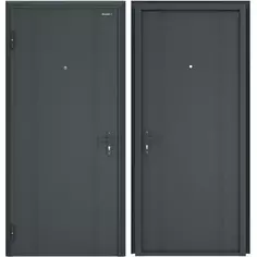 Дверь входная металлическая Эко 2050x880 мм. левая. цвет антрацит Doorhan