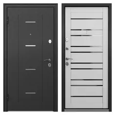Дверь входная металлическая Страйд Уна 950 мм левая цвет черный Torex