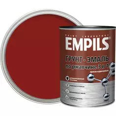 Грунт-эмаль по ржавчине 3 в 1 Empils PL гладкая цвет красно-коричневый 0.9 кг Эмпилс