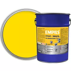 Грунт-эмаль по ржавчине 3 в 1 Empils PL гладкая цвет желтый 5 кг Эмпилс