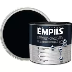 Грунт-эмаль по ржавчине 3 в 1 Empils PL цвет черный 2.7 кг Эмпилс