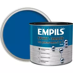 Грунт-эмаль по ржавчине 3 в 1 Empils PL гладкая цвет синий 2.7 кг Эмпилс