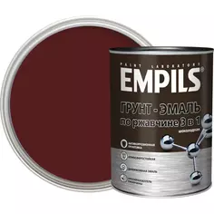 Грунт-эмаль по ржавчине 3 в 1 Empils PL гладкая цвет шоколад 0.9 кг Эмпилс