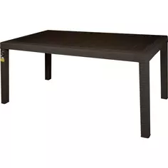 Стол Ingreen Rattan 153.2x78.9x70 см пластик коричневый
