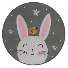 Ковер полиамид Нева тафт Заюшка 9013 ø100 см цвет мультиколор